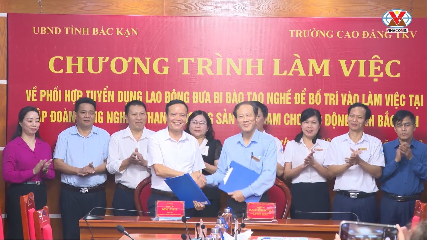VIDEO Sở Lao động TBXH tỉnh Bắc Kạn ký kết Quy chế phối hợp tuyển lao động đi làm việc tại Tập đoàn Than khoáng sản